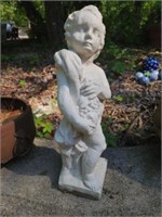 Concrete decorative garden statue