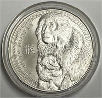 Chinese Year of the Monkey 1 Ounce .999 Silver