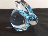 Oneida Crystal Blue Bunny Rabbit Figurine Lead