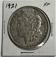 Morgan 1921 XF Silver Dollar