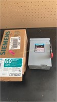 Siemens Enclosed 60 amp Disconnect Switch