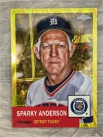 Sparky Anderson Numbered / 250 Gold Topps Chrome