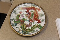 Vintage Chinese Cloisonne Plate
