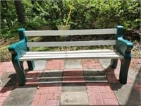 Wood and Plastic Outdoor Bench