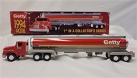 Vintage Getty toy tanker truck