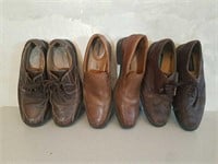 Costume Stock: Mens Dress Shoes Brown (various) x3