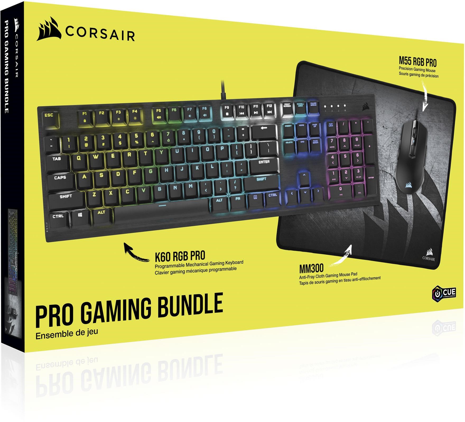 $150  CORSAIR K60 RGB PRO Gaming Bundle 2021