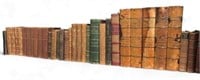 Lot of Antique Leather Hardcover Books.