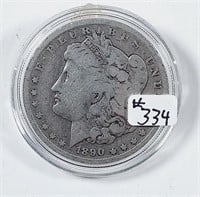 1890-O  Morgan Dollar   VG