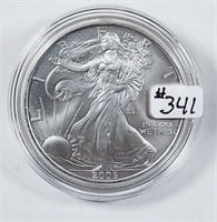2005  $1 Silver Eagle   Unc