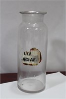 A Vintage Apothecary Cylinder Bottle