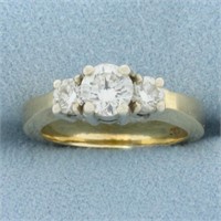 Three Stone 1 1/4ct TW Diamond Engagement or Anniv