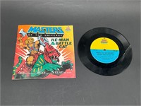 He-Man MOTU & Battle Cat 7" Vinyl & Book 1983