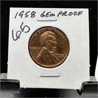 1958 GEM PROOF WHEAT PENNY CENT