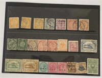 One sheet of antique / vintage Chinese stamps