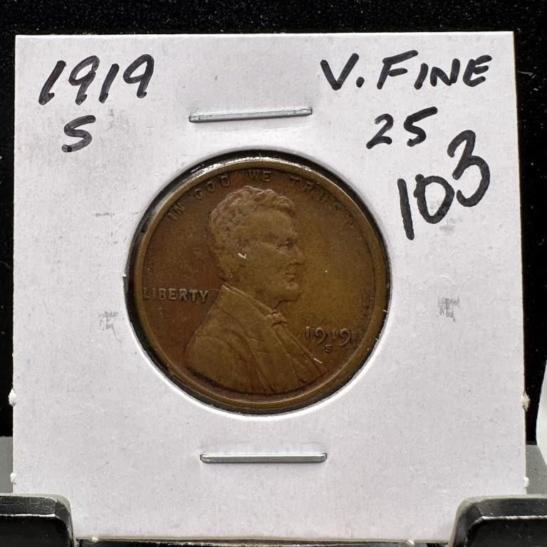 1919-S WHEAT PENNY CENT