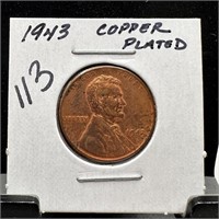 1943 COPPER PLATED WHEAT PENNY CENT