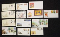 Thirteen Chinese first day covers