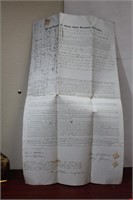 An Antique 1851 Mortgage Deed Document