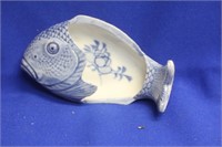 An Antique Japanese Blue and White Fish Plate