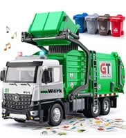Garbage Truck toy w/ cans