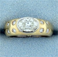 Designer 1.5ct TW Oval Diamond Engagement Ring in