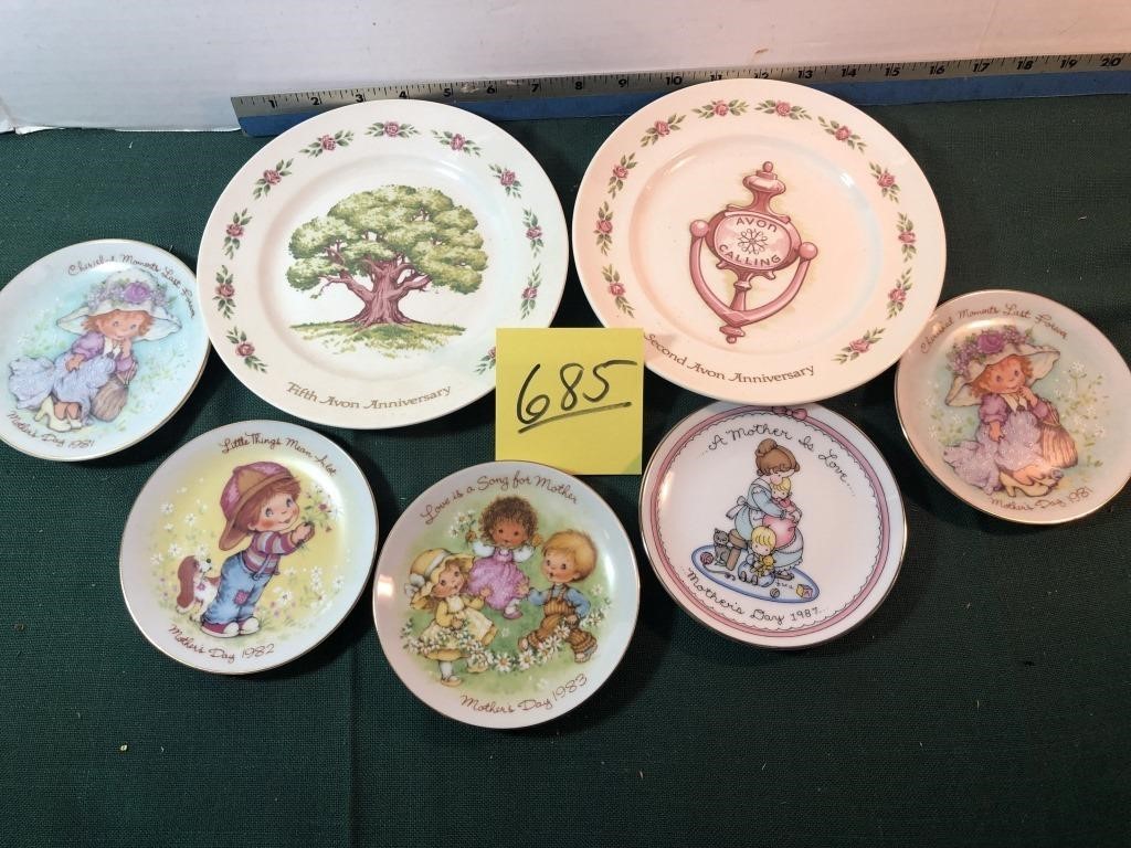 7 Avon plates