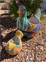 Talavera Pottery Bird Planters