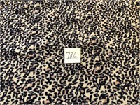 Leopard colored throw/blanket, 72" x 56"