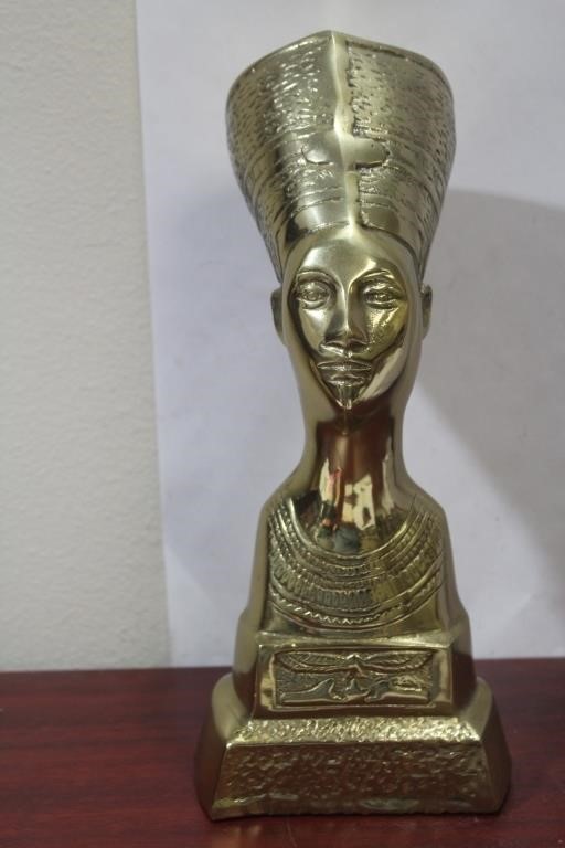 A Brass Egyptian Queen Figure