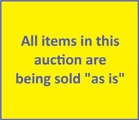 Sold :"as is"