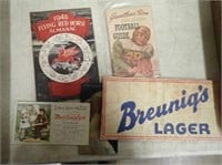 (2) Boxes w/ Breunings Lager Signs, 1948 Flying
