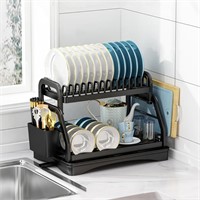 2-Tier Kitchen Dish Drying Rack Set