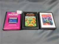 Atari Dolphin, Moon Patrol, Adventure .