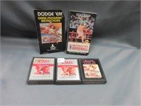 Atari BaseballX2 Dodge Em with booklets