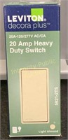 Leviton 20 Amp Heavy Duty Switch Light Almond