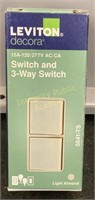 Leviton Switch & 3-Way Switch Light Almond