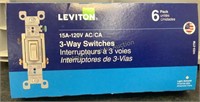 Leviton 3-Way Switches Light Almond