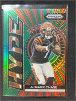 JA'MARR CHASE 2023 GREEN PRIZM HYPE CARD