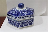 A Signed Blue and White Chinese Ceramic Bowl