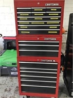 Red Top middle and bottom craftsman tool box