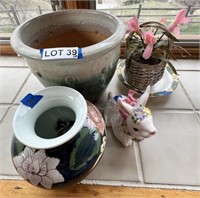Pottery Planter, Floral Vase, Easter Bunny, etc.