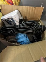 Box with cords and more