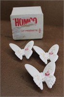 Vintage Homco Porcelain Butterflies