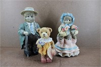 Vintage Teddy Bear Figurines