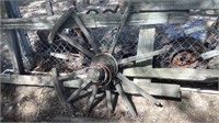 Antique Wood Wagon Wheel Parts