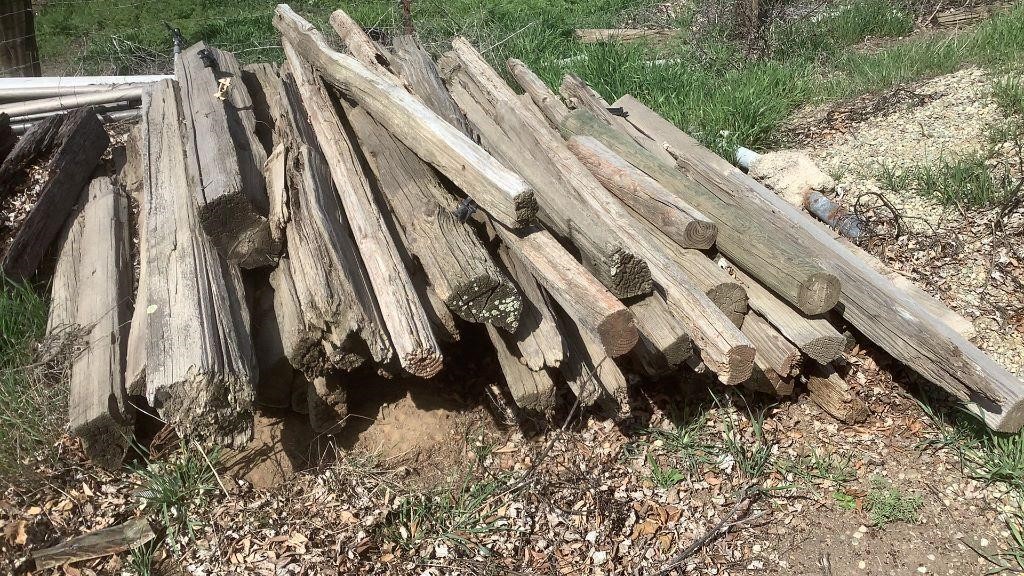 Pile Of Distressed Wood