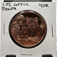 1OZ COPPER BULLION ROUND PANDA