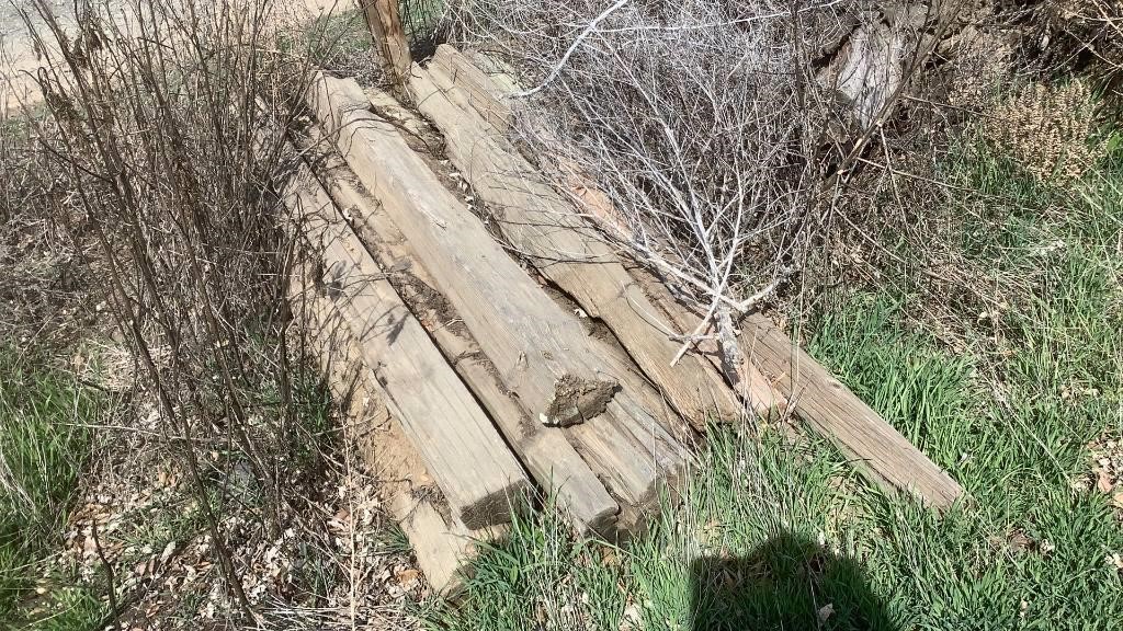 Small Pile Of Distressed Wood