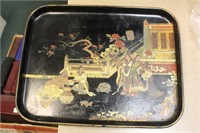 Antique Japanese Export Lacquer Tray